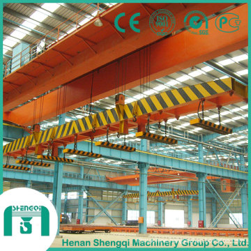 2016 Steel Factory Double Girder Overhead Magnetic Lift Crane